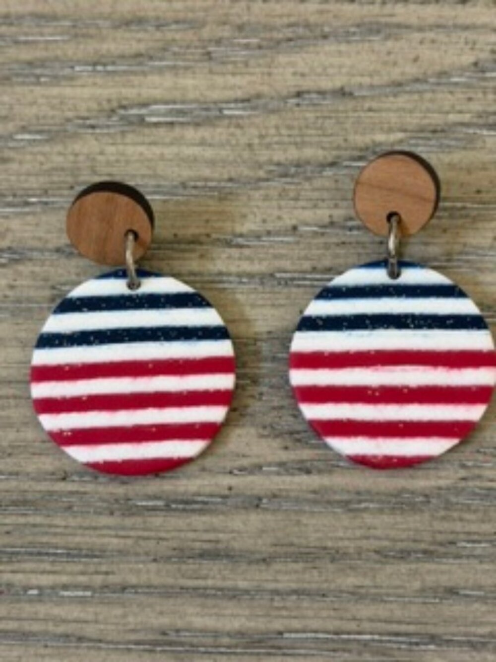 Americana Drop Earrings in Red, White and Blue